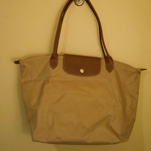Large Beige Longchamp